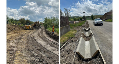 Lucrările de reabilitare și modernizare a DJ 109P: DN 1H - Halmășd - Cerâșa - Cosniciu de Jos - Ip - Zăuan Băi - Camăr - limită județ Satu Mare sunt în plină desfășurare